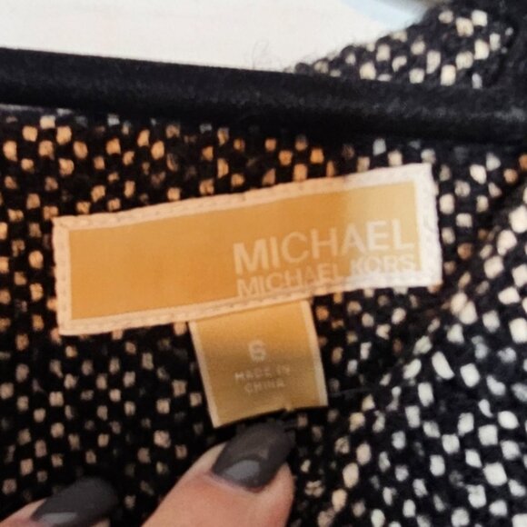 MICHAEL Michael Kors Wool Blend Tweed Sheath Dress - Picture 6 of 13